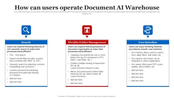 How Can Users Operate Document AI Warehouse Rules PDF