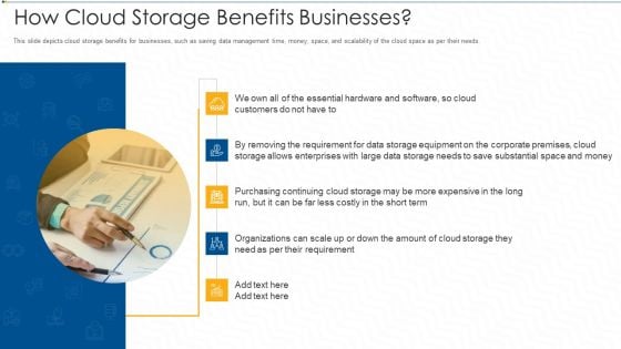 How Cloud Storage Benefits Businesses Ppt Outline PDF