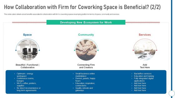 How Collaboration With Firm For Coworking Space Is Beneficial Shared Workspace Professional PDF