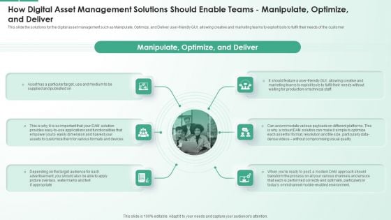 How Digital Asset Management Solutions Should Enable Teams Manipulate Optimize And Deliver Portrait PDF