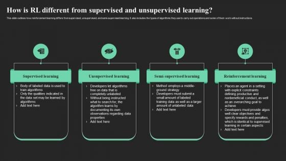 How Is Rl Different From Supervised And Unsupervised Learning Slides PDF