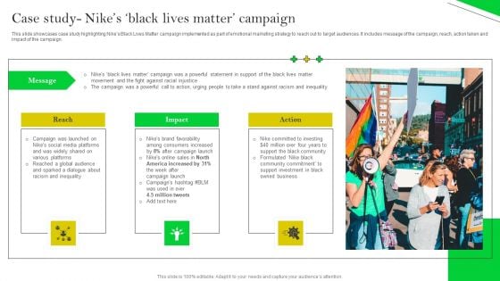 How Nike Developed And Executed Strategic Promotion Techniques Case Study Nikes Black Lives Matter Information PDF