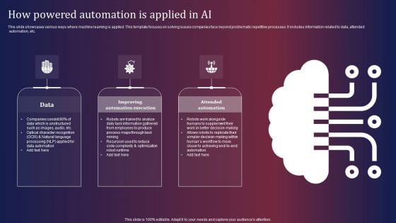 How Powered Automation Is Applied In AI Background PDF