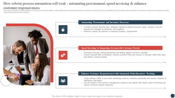 How Robotic Process Automation Will Work Automating Procurement Speed Invoicing And Enhance Customer Responsiveness Demonstration PDF