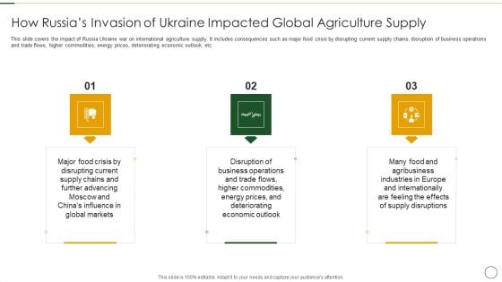 How Russias Invasion Of Ukraine Impacted Global Agriculture Supply Graphics PDF