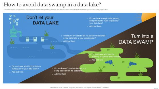 How To Avoid Data Swamp In A Data Lake Data Lake Creation With Hadoop Cluster Guidelines PDF