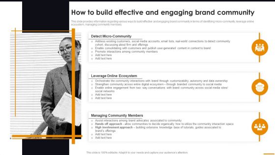 How To Build Effective And Engaging Brand Community Comprehensive Guide For Brand Recognition Formats PDF