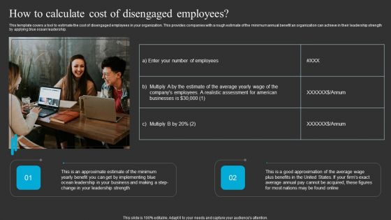 How To Calculate Cost Of Disengaged Employees Ppt Layouts Infographic Template PDF