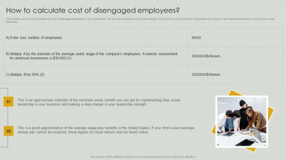 How To Calculate Cost Of Disengaged Employees Sample PDF