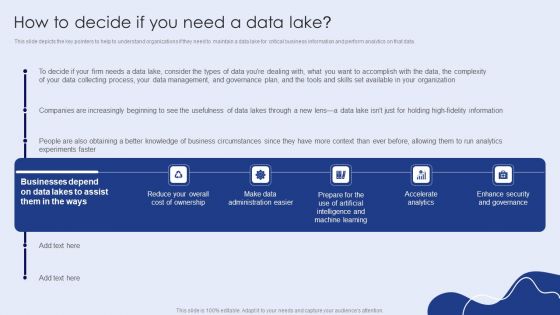 How To Decide If You Need A Data Lake Ppt PowerPoint Presentation File Model PDF How To Decide If You Need A Data Lake Ppt PowerPoint Presentation File Model PDF
