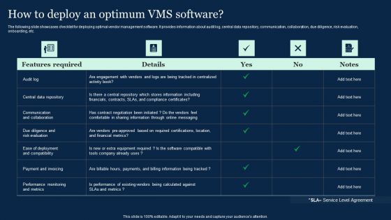 How To Deploy An Optimum Vms Software Effective Vendor Management For Enhancing Designs PDF