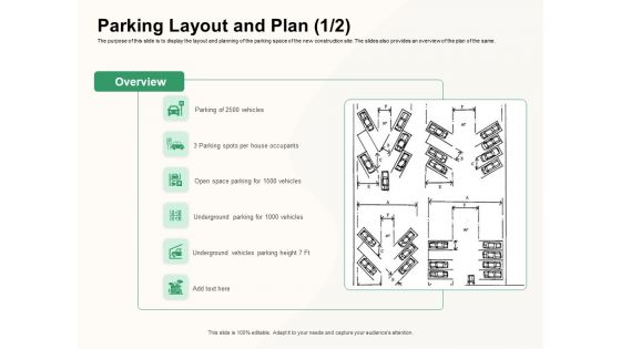 How To Effectively Manage A Construction Project Parking Layout And Plan Vehicles Sample PDF