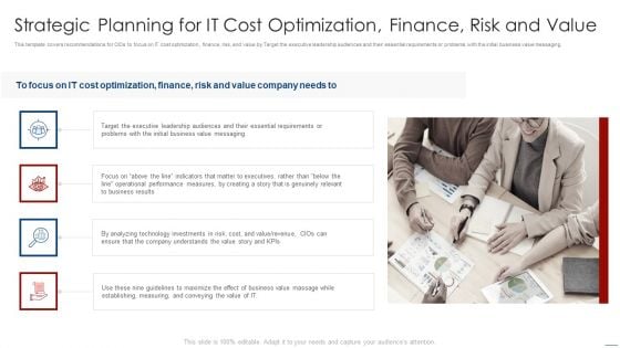 How To Evaluate And Develop The Organizational Value Of IT Sestrategic Planning For IT Cost Optimization Designs PDF