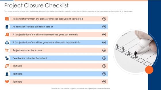 How To Intensify Project Threats Project Closure Checklist Clipart PDF
