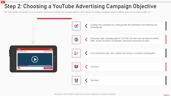 How To Promote Business Using Youtube Marketing Step 2 Choosing A Youtube Advertising Campaign Introduction PDF