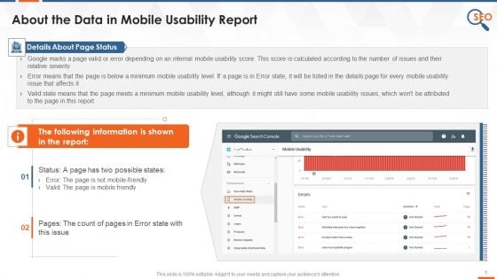How To Read Data In Mobile Usability Report In Google Search Console Training Ppt How To Read Data In Mobile Usability Report In Google Search Console Training Ppt