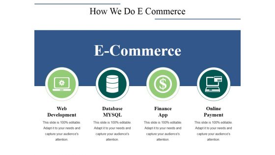 How We Do E Commerce Ppt PowerPoint Presentation Infographics Mockup