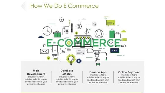 How We Do E Commerce Ppt PowerPoint Presentation Professional Information