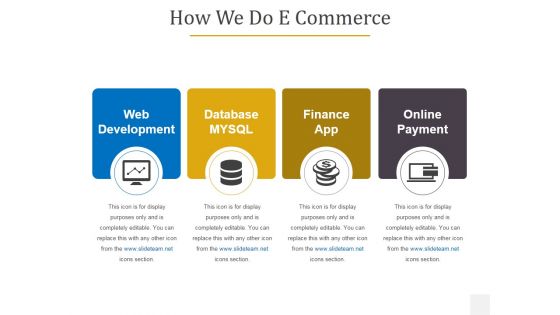 How We Do E Commerce Ppt PowerPoint Presentation Summary Diagrams