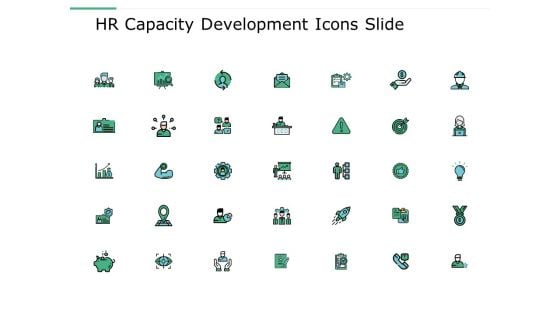 Hr Capacity Development Icons Slide Ppt Powerpoint Presentation Layouts Structure