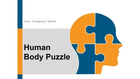 Human Body Puzzle Communication Plan Ppt PowerPoint Presentation Complete Deck