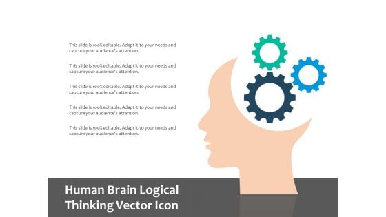 Human Brain Logical Thinking Vector Icon Ppt PowerPoint Presentation Professional Influencers PDF