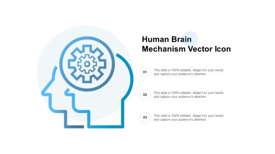 Human Brain Mechanism Vector Icon Ppt PowerPoint Presentation Infographics Skills