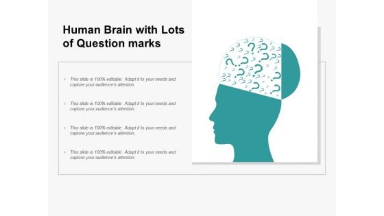 Human Brain With Lots Of Question Marks Ppt PowerPoint Presentation Professional Infographic Template