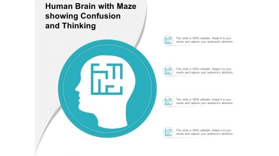 Human Brain With Maze Showing Confusion And Thinking Ppt PowerPoint Presentation Gallery Templates