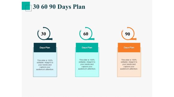 Human Capital Management Procedure 30 60 90 Days Plan Ppt Gallery Show PDF