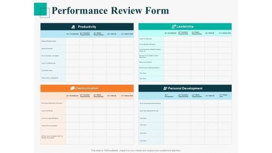 Human Capital Management Procedure Performance Review Form Themes PDF Human Capital Management Procedure Performance Review Form Themes PDF