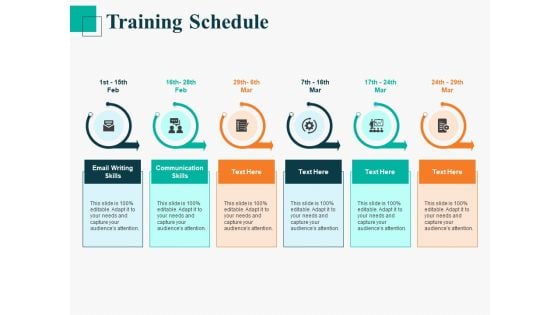 Human Capital Management Procedure Training Schedule Ppt Infographics PDF