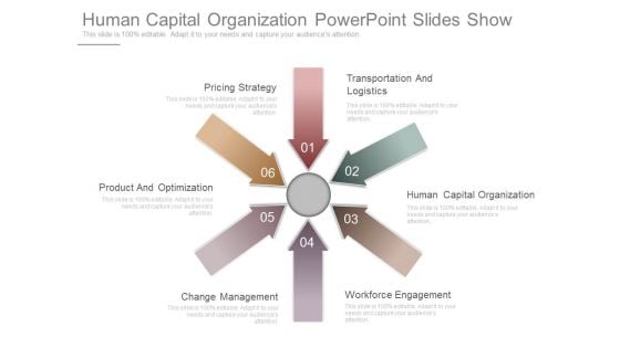 Human Capital Organization Powerpoint Slides Show