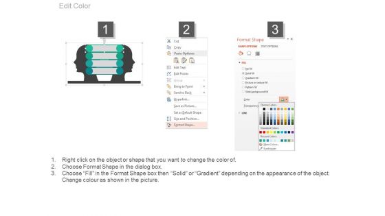 Human Faces With Four Communication Icons Powerpoint Template