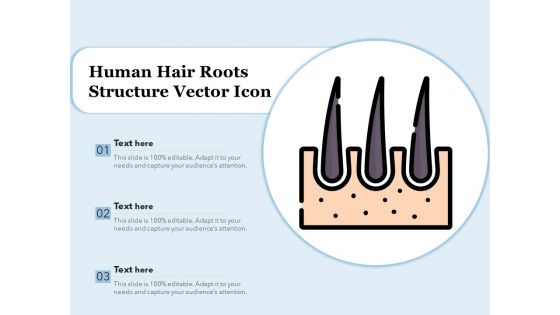 Human Hair Roots Structure Vector Icon Ppt PowerPoint Presentation Outline Example PDF