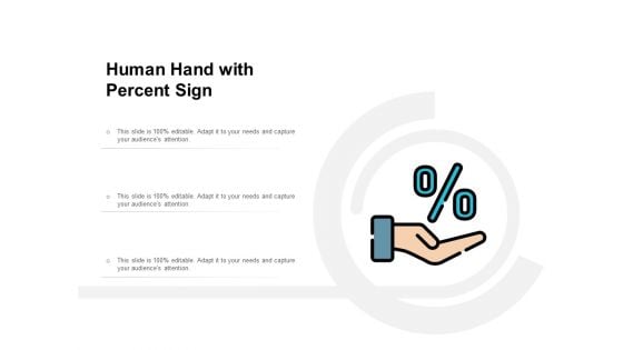 Human Hand With Percent Sign Ppt PowerPoint Presentation Icon Clipart Images