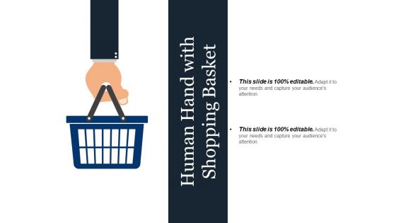 Human Hand With Shopping Basket Ppt PowerPoint Presentation Gallery Styles