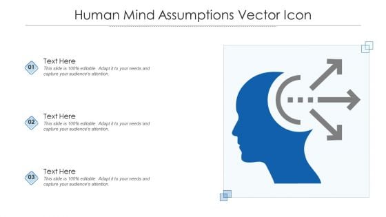Human Mind Assumptions Vector Icon Ppt Infographics Samples PDF