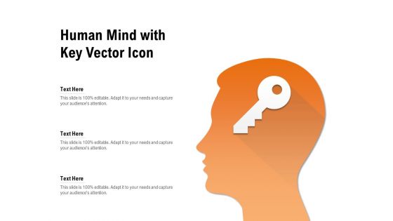 Human Mind With Key Vector Icon Ppt PowerPoint Presentation Inspiration Example PDF