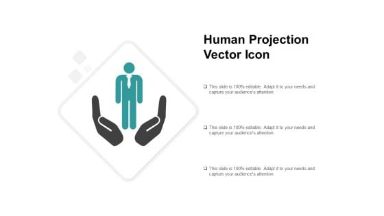 Human Projection Vector Icon Ppt PowerPoint Presentation Infographics Display