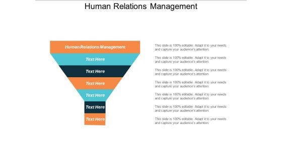 Human Relations Management Ppt Powerpoint Presentation Summary Icon Cpb