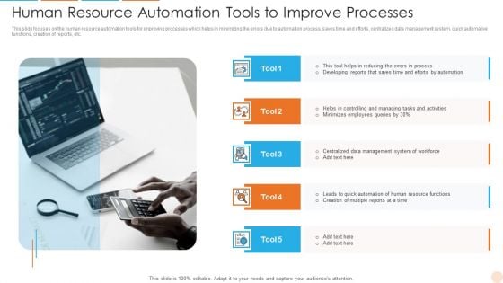 Human Resource Automation Tools To Improve Processes Information PDF