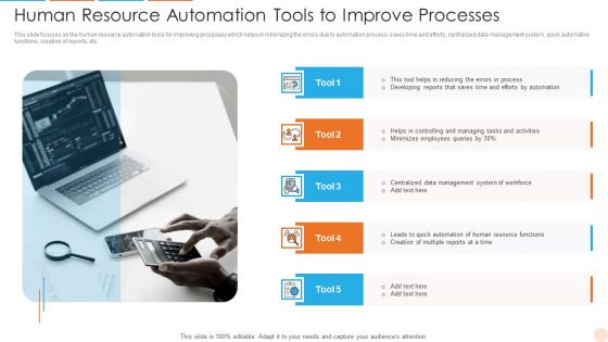 Human Resource Automation Tools To Improve Processes Information PDF Human Resource Automation Tools To Improve Processes Information PDF