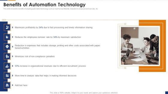 Human Resource Digital Transformation Benefits Of Automation Technology Microsoft PDF