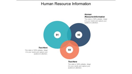 Human Resource Information Ppt PowerPoint Presentation Pictures Demonstration Cpb