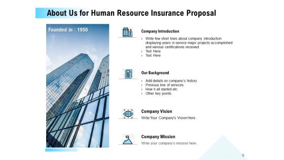 Human Resource Insurance Proposal Ppt PowerPoint Presentation Complete Deck With Slides Slide09