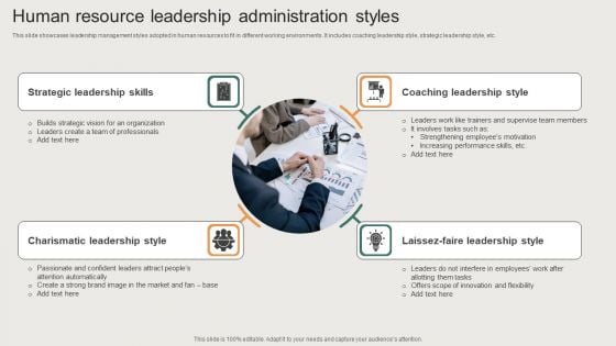 Human Resource Leadership Administration Styles Demonstration PDF