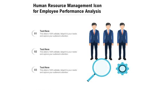 Human Resource Management Icon For Employee Performance Analysis Ppt PowerPoint Presentation Icon Mockup PDF