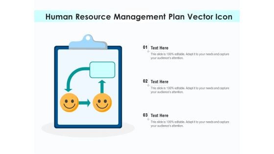 Human Resource Management Plan Vector Icon Ppt PowerPoint Presentation Gallery Graphics Tutorials PDF