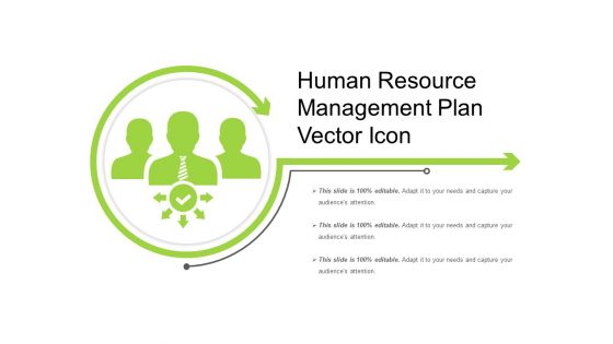 Human Resource Management Plan Vector Icon Ppt PowerPoint Presentation Summary Outfit PDF